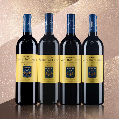 格拉夫列级庄史密斯拉菲特11、12、13、14年份垂直品鉴四支套装