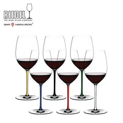 醴铎Riedel赤霞珠/梅洛酒杯璀璨六色套装杯（6只装）