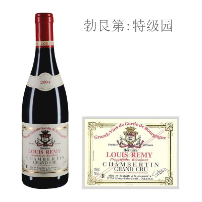 2004年路易雷米酒庄（香贝丹特级园）红葡萄酒