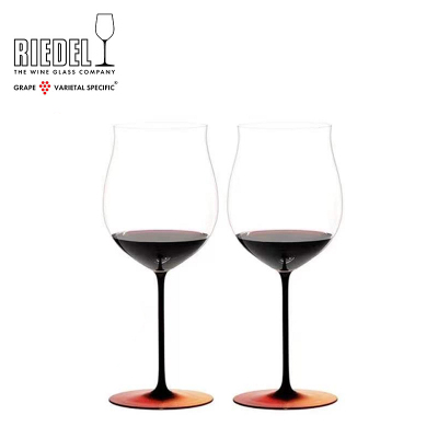 醴铎Riedel黑领结系列勃艮第头等苑杯红金箔限量款