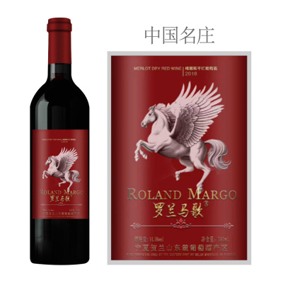 2018年罗兰马歌红天使梅洛红葡萄酒（红标）