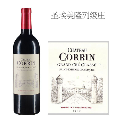 2012年科宾酒庄红葡萄酒