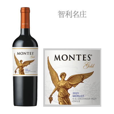 2021年蒙特斯天使金天使精选梅洛干红葡萄酒
