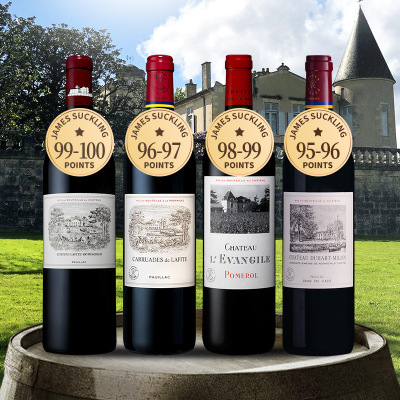 拉菲集团2020年期酒四支套装（拉菲古堡+小拉菲+乐王吉+杜哈米隆）