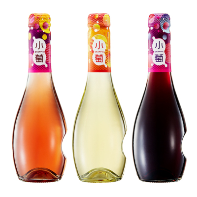 张裕小萄微气泡葡萄酒三支组合