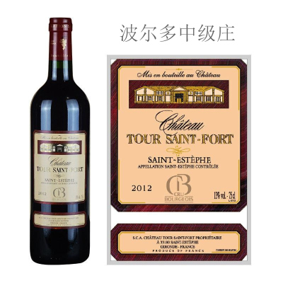 2012年图圣福庄园红葡萄酒