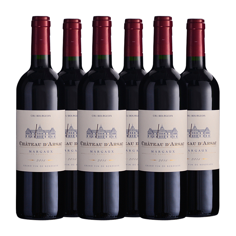 整箱6支2015年艾尔萨克城堡红葡萄酒